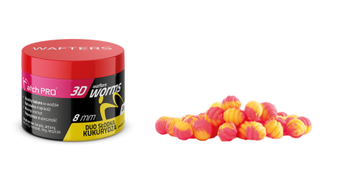 MatchPro 3D Worms Wafters Duo Słodka Kukurydza 8mm 25g
