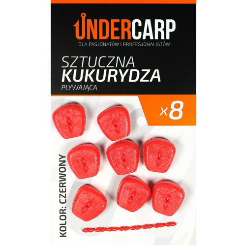 Undercarp Sztuczna kukurydza pływająca – czerwona