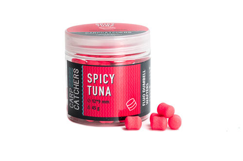 Carp Catchers Fluo Dumbell Wafters Spicy Tuna 12x9mm 45g