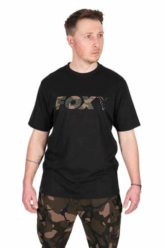 Fox Camo Logo T Shirt Black