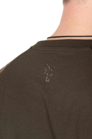 Fox Camo Outline Print T-Shirt Khaki