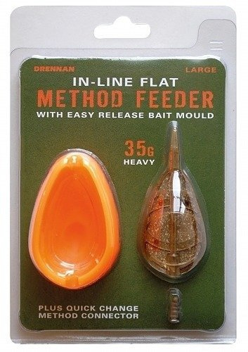 Drennan In-LIne Flat Method Feeder Large 35g Zestaw
