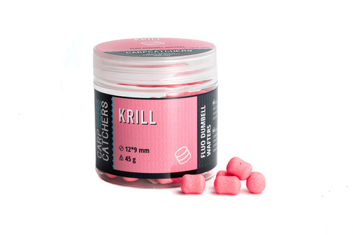 Carp Catchers Fluo Dumbell Wafter Krill 12x9mm 45g