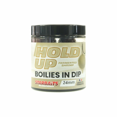 Starbaits Hold Up Fermented Shrimp Boilies in Dip 24mm