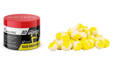MatchPro 3D Worms Wafters Duo Ananas 12mm 25g