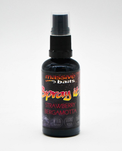 Massive Baits Strawberry Bergamotta Spray It! 50ml