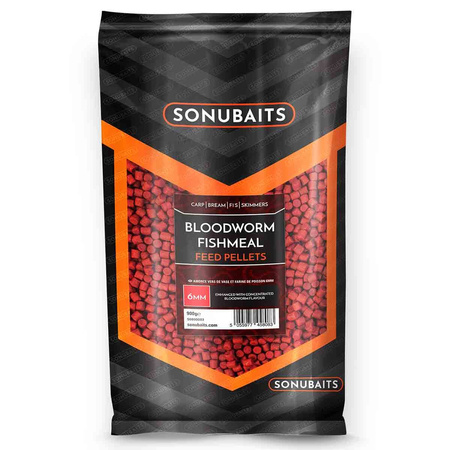 Sonubaits Bloodworm Feed Pellets 6mm 900g