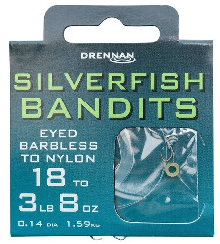 Drennan Silverfish Bandits 18 to 3lb - Gotowe Przypony