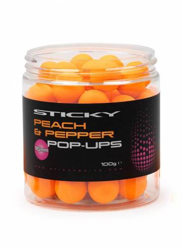 Sticky Baits Peach & Pepper Pop Ups 12mm