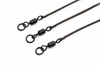 Korda Leadcore Leaders Ring Swivel Weed / Silt 50cm