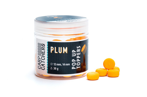 Carp Catchers Fluo Pop Up Toppers Plum 12/14mm 30g