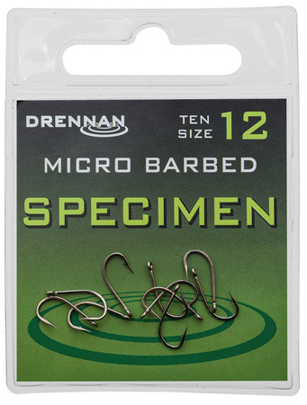 Drennan Specimen Micro Barbed size 8 - Haczyki 10szt.