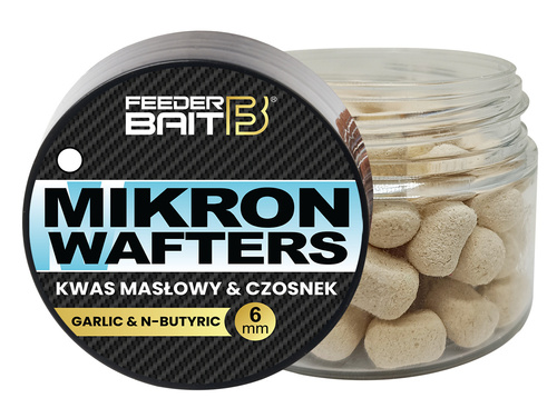 Feeder Bait Mikron Wafters Kwas Masłowy & Czosnek 6mm