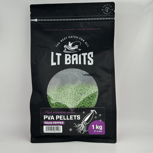 LT Baits Squid Pepper PVA Pellets 3mm 1kg