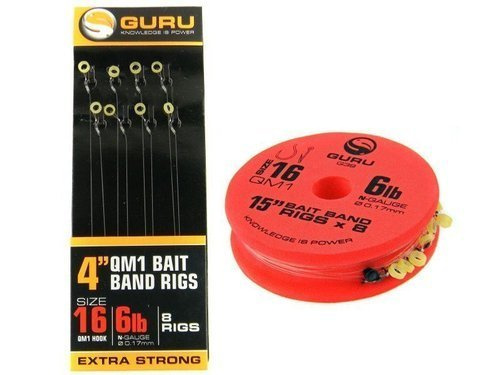 Guru Bait Bands QM1 Ready Rig 15" Size 16