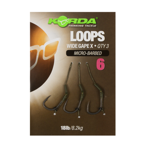 Korda Loop Rigs DF Wide Gape X Rig 8