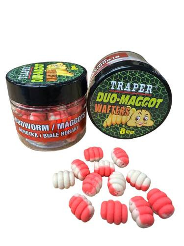 Traper Duo Color Maggot Wafters Ochotka Białe Robaki 8mm