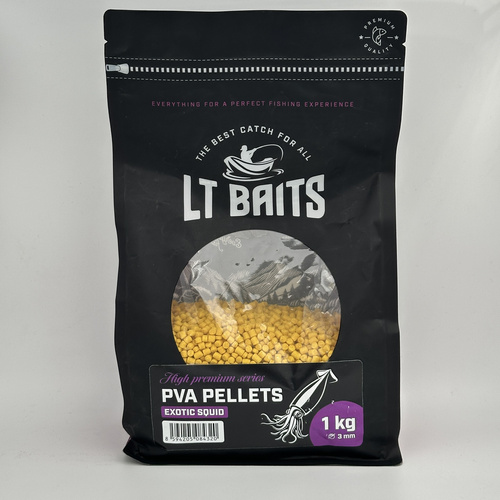 LT Baits Exotic Squid PVA Pellets 3mm 1kg