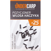 Undercarp Pozycjoner włosa haczyka 1.0mm Czarny 25szt.