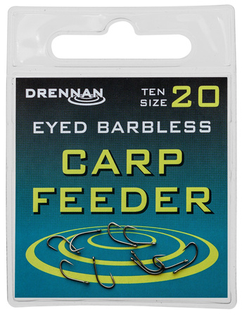 Drennan Eyed Barbless Carp Feeder size 20 - Haczyki 10szt.