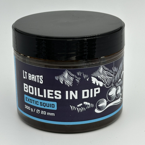 LT Baits Exotic Squid Boilies in Dip 20mm 300gr