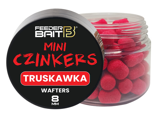 Feeder Bait Mini Czinkers Wafters Truskawka 8mm
