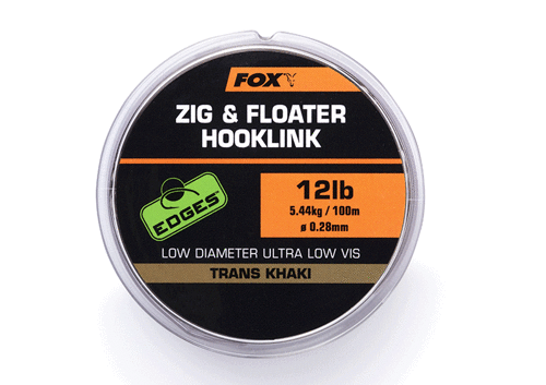 Fox Zig & Floater Hooklink Trans Khaki