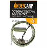 Undercarp Gotowy zestaw karpiowy Chod Rig z leadcorem 45 lbs  100 cm zielony