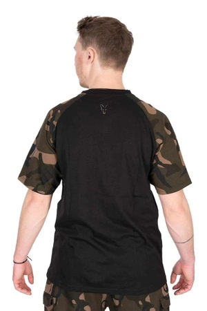 Fox Black Camo Outline Print T-Shirt