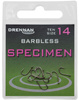 Drennan Specimen Barbless size 8 - Haczyki 10szt.