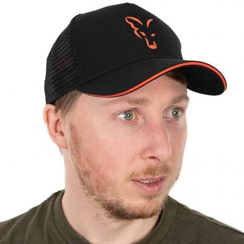 Fox Collection Trucker Cap Black Orange