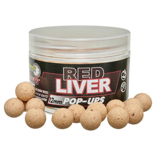 Starbaits Red Liver Pop Ups 12mm 50gr
