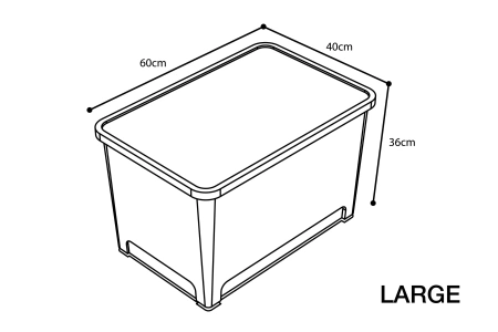 Nash Bank Life Stacker Storage Box Large 66L