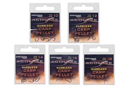 Drennan Acolyte Barbless Carp Pellet size 10