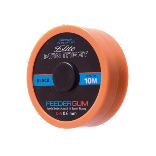 Flagman Elite Mantaray Feeder Gum Black 0.6mm 10m