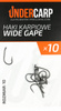 Undercarp Teflonowe haki karpiowe WIDE GAPE 10
