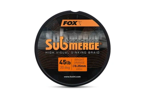 Fox Submerge Orange Sinking Braid 0.25mm 600m