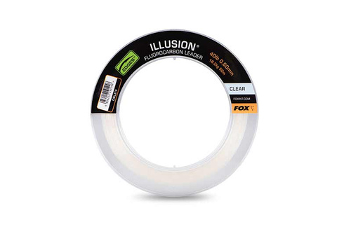 Fox Illusion Fluorocarbon Leader 40lb Clear 50m