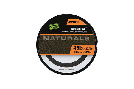 Fox EDGES Naturals Submerge 45lb 0.25mm 300m