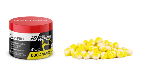 MatchPro 3D Worms Wafters Duo Ananas 8mm 25g