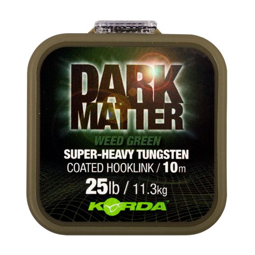 Korda Dark Matter Tungsten Coated Braid Green 18lb 10m