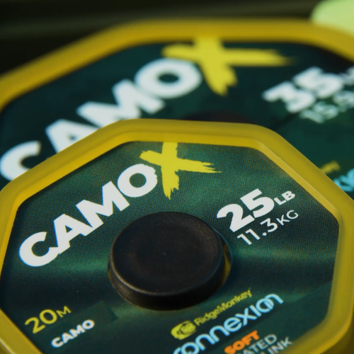 RidgeMonkey CamoX Soft Coated Hooklink 25lb 20m