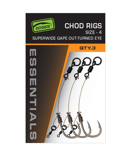 Fox Edges Super Wide Gape Chod Rigs 6 (x3)