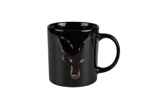 Fox Ceramic Mug Black Camo Head