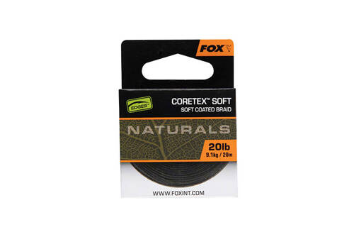 Fox Edges Naturals Coretex Soft Coated Braid 20lb 20m