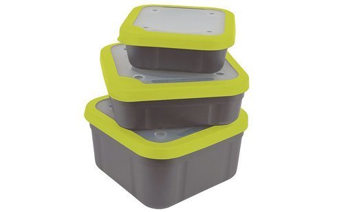 Matrix Bait Boxes Grey/Lime - 1.1pt