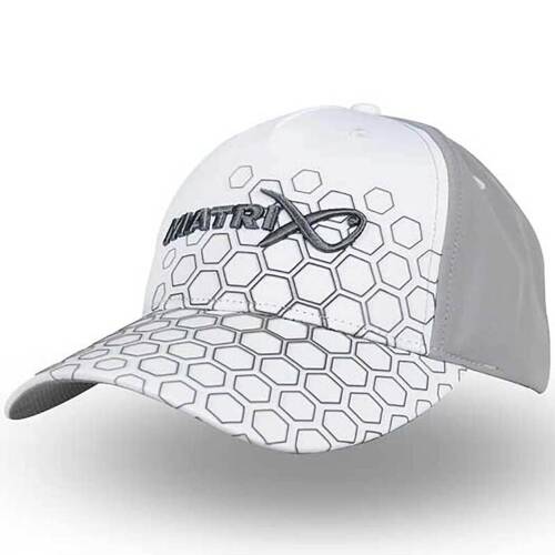 Matrix Hex Print White Cap