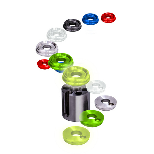 Solar Lock & Load Indicator End Caps Green 2pcs