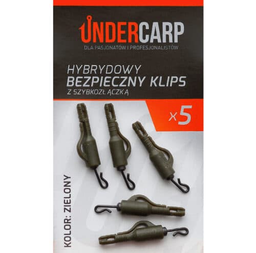 Undercarp Hybrydowy Bezpieczny Klips z Szybkozłączką Zielony