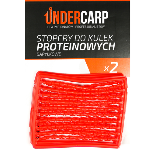 Undercarp Stopery do kulek proteinowych baryłkowe – czerwone